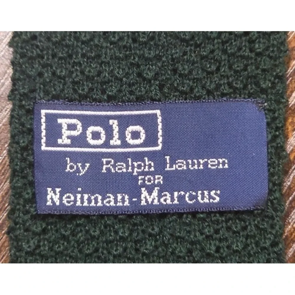 Polo Ralph Lauren Vintage Green Knit‎ Silk Tie 2